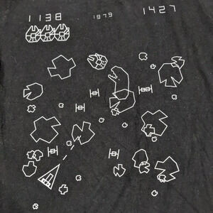Star Wars Retro Arcade T-Shirt Size M Black all cotton